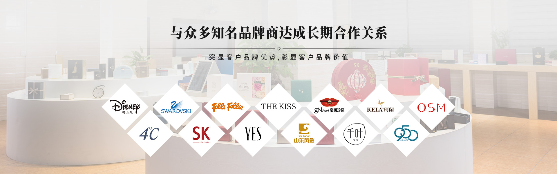 冠琳包裝盒與眾多知名品牌商達(dá)成長期合作關(guān)系